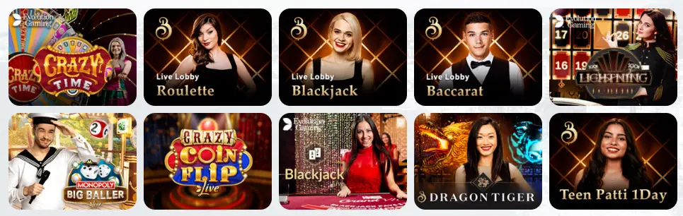Juegos de casino en vivo GRATORAMA CASINO